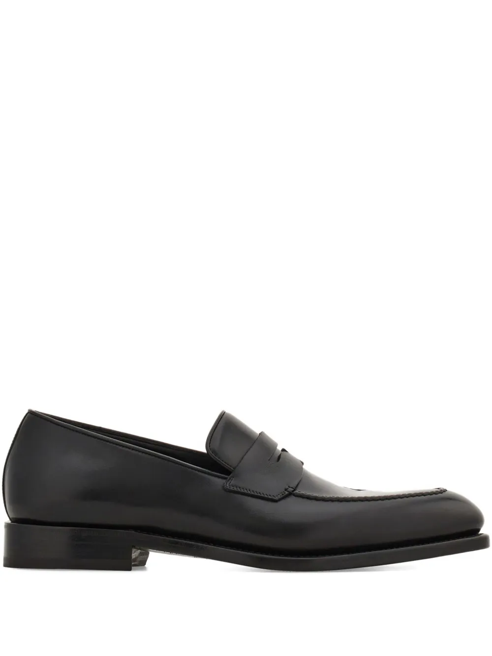 Ferragamo leather loafers Black
