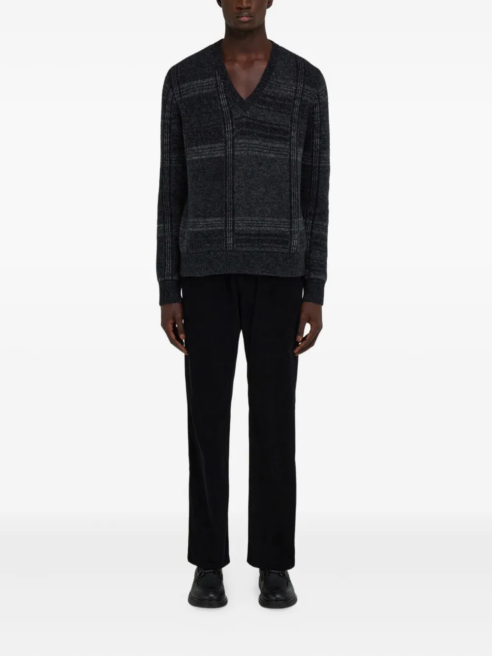 Ferragamo Trui van wol-jakblend - Grijs