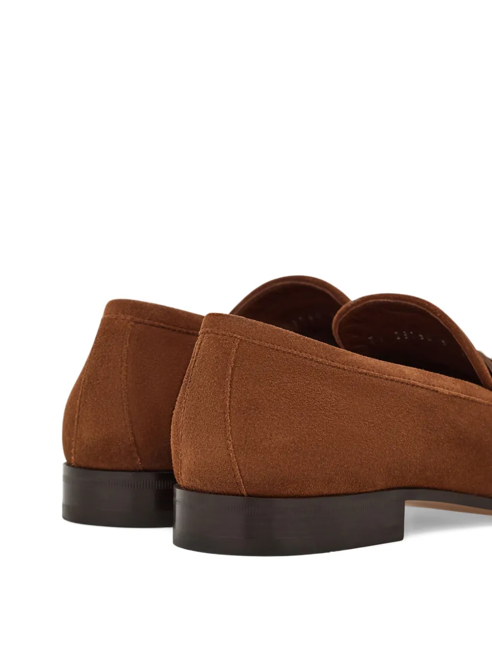 Ferragamo Gancini suede loafers Brown