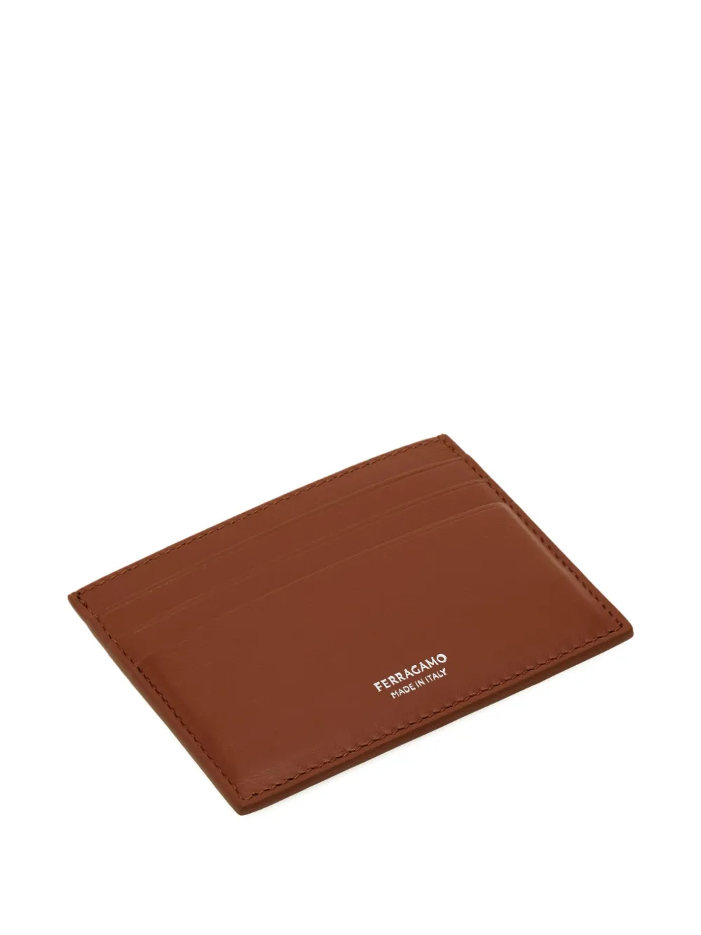 Ferragamo Leren pasjeshouder Bruin