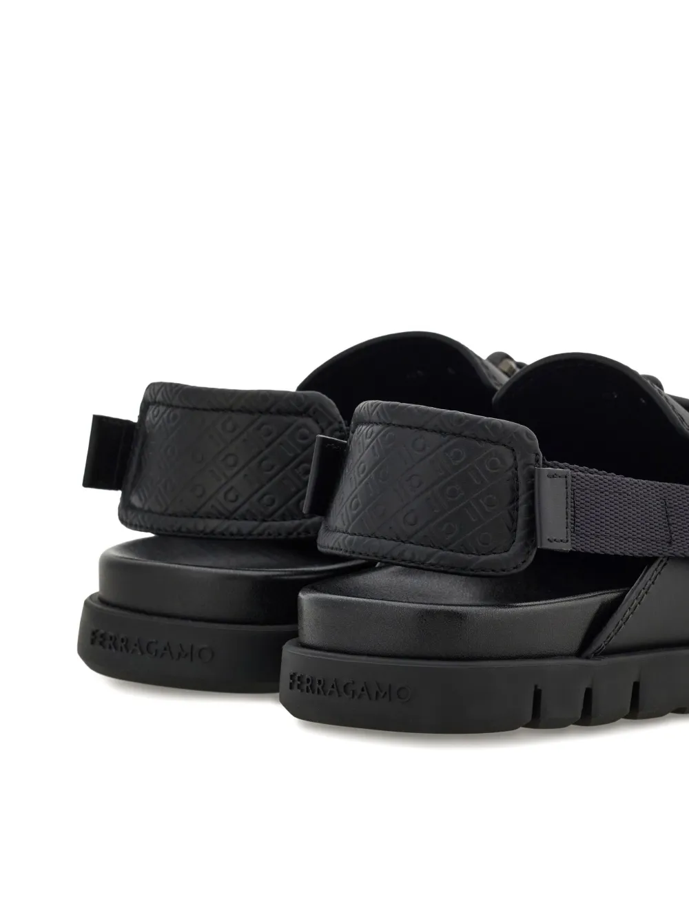 Ferragamo chunky-sole sandals Black