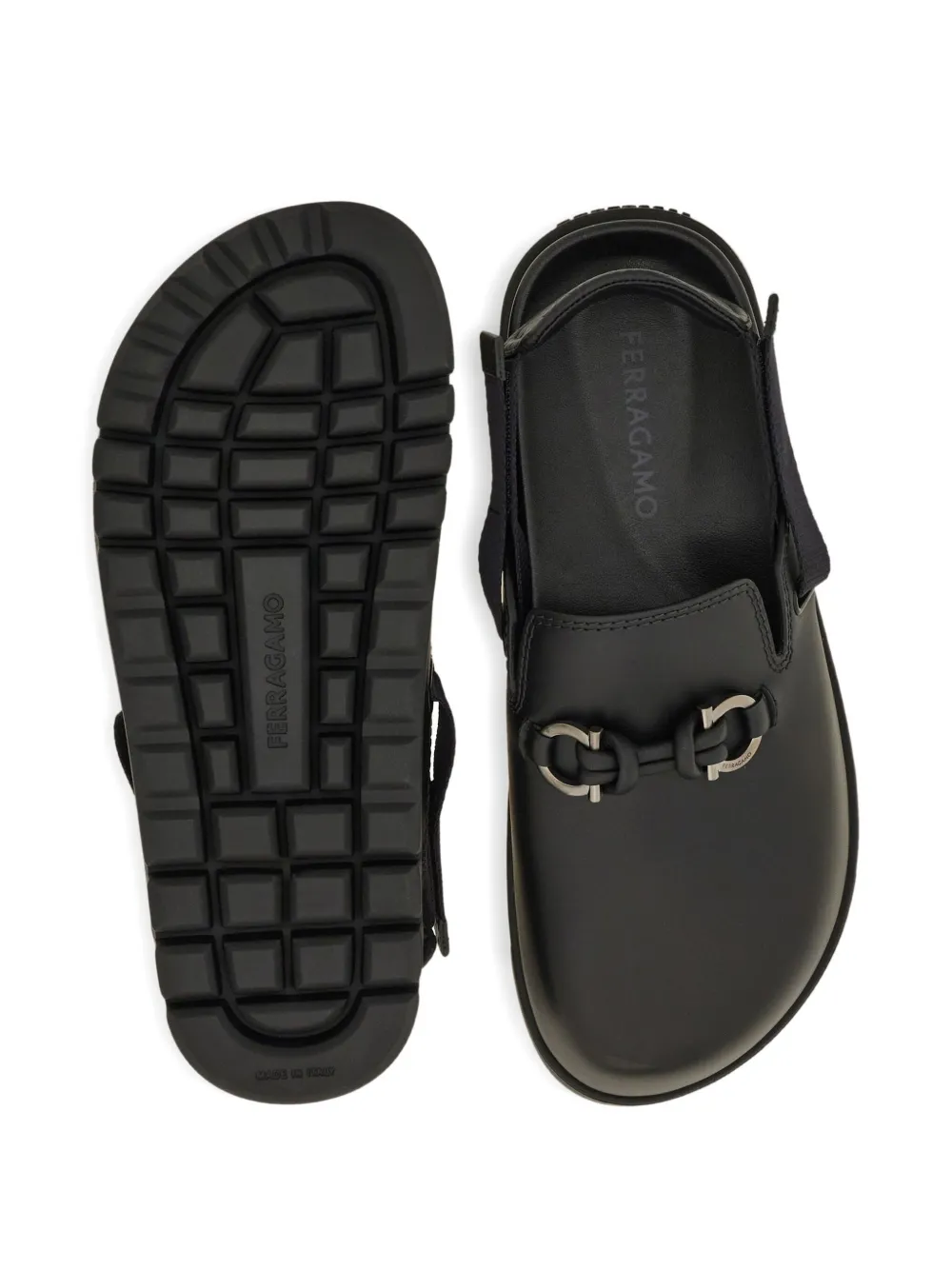 Ferragamo chunky-sole sandals Black