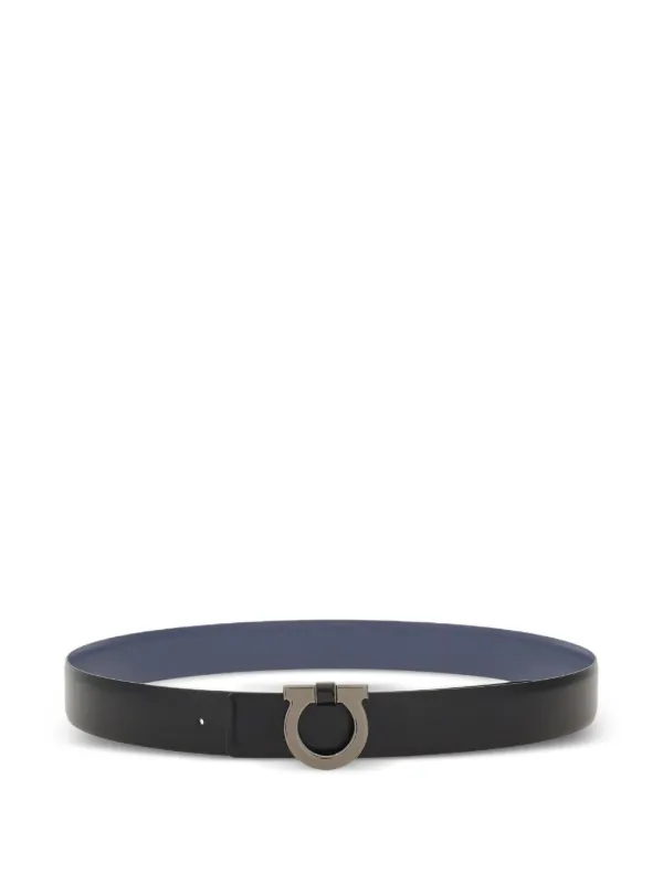 Ferragamo ブラック レザーベルト Ferragamo レザーベルト | ブラック | FARFETCH JP