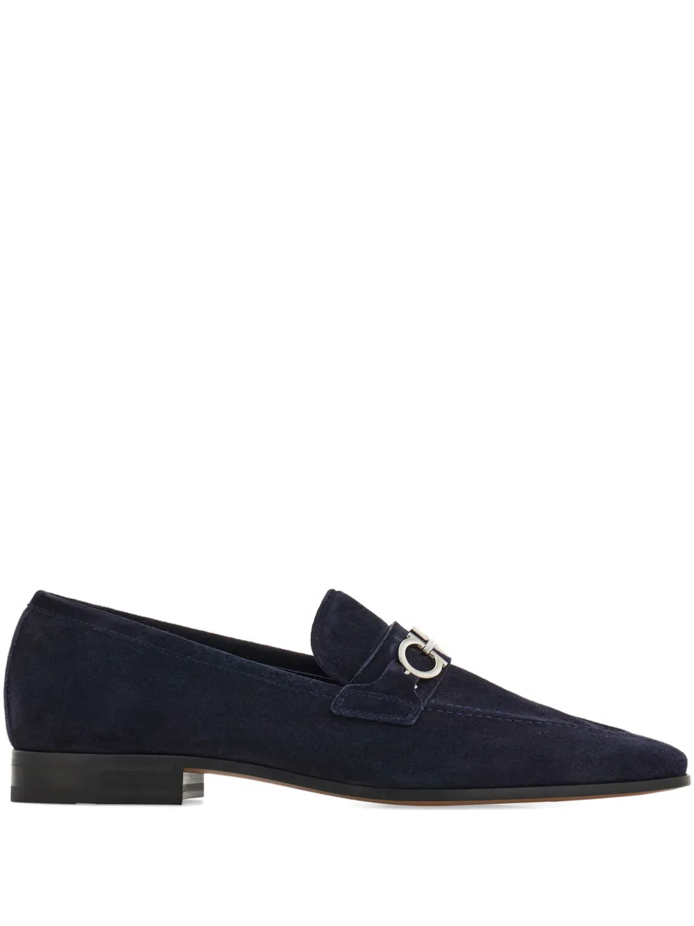 Ferragamo Gancini suede loafers Blue