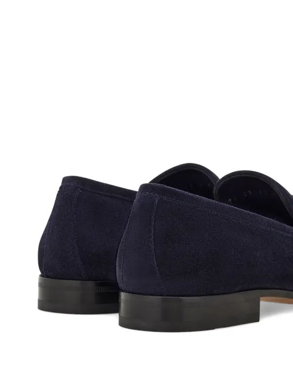 Ferragamo ガンチーニ スエード ローファー | ブルー | FARFETCH JP