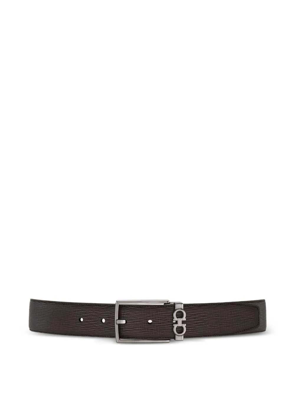 Ferragamo Riem met Gancini-plakkaat Testa di moro Midnight blue
