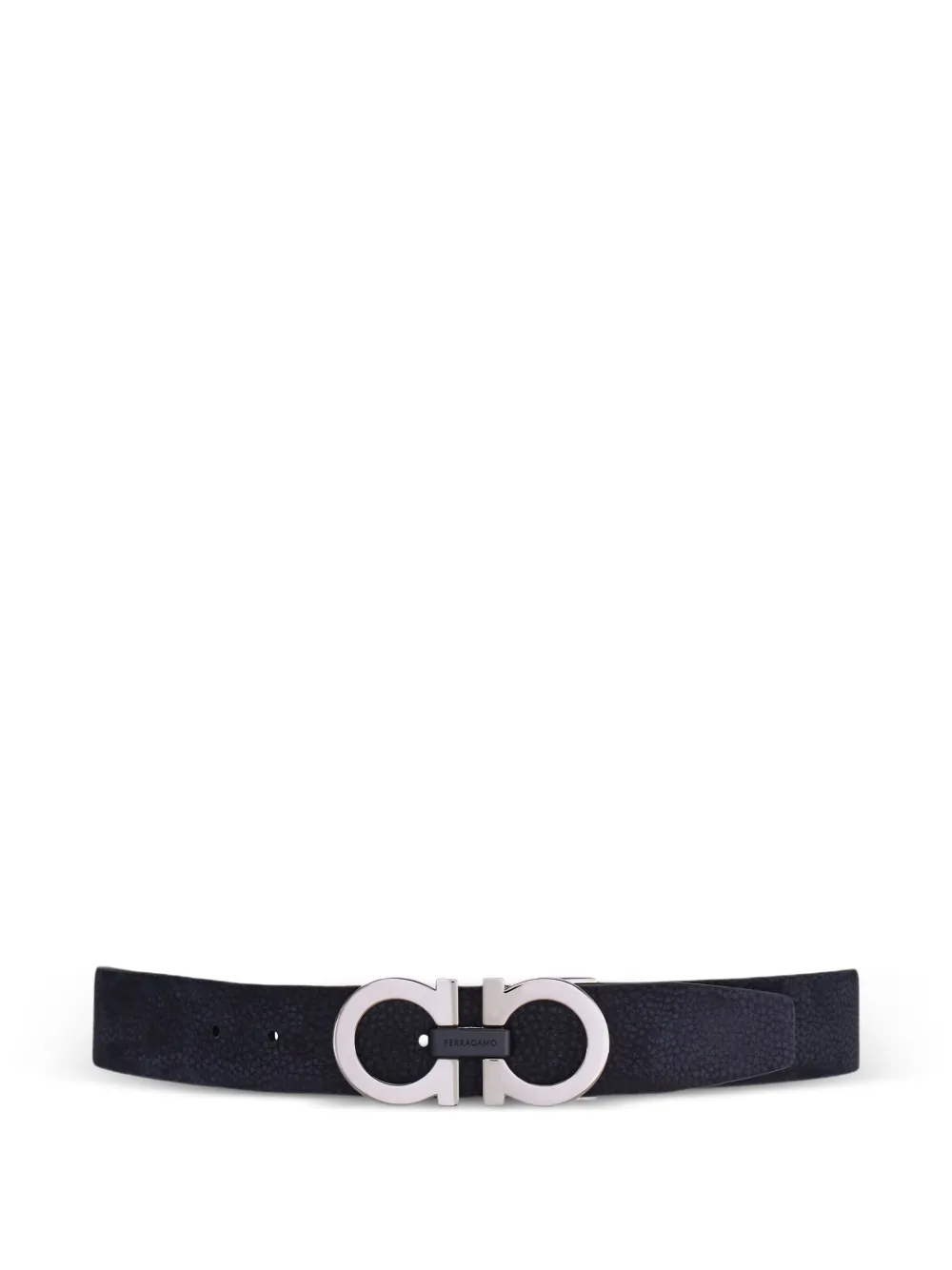 Ferragamo Riem met Gancini gesp Blauw