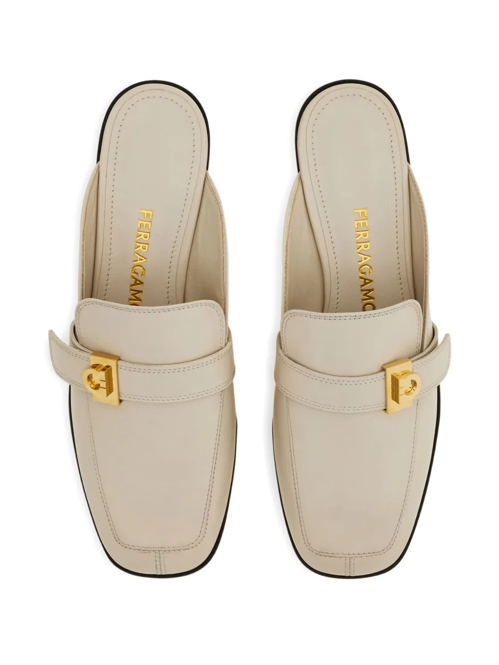 Ferragamo Hug buckle loafer White