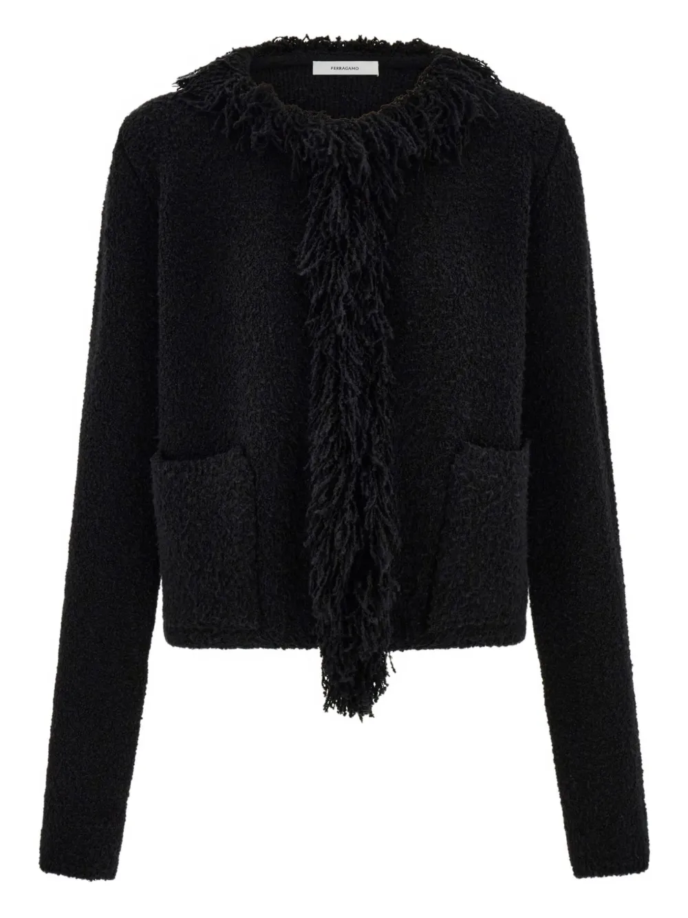 Ferragamo fringed cardigan | Black | Image 1