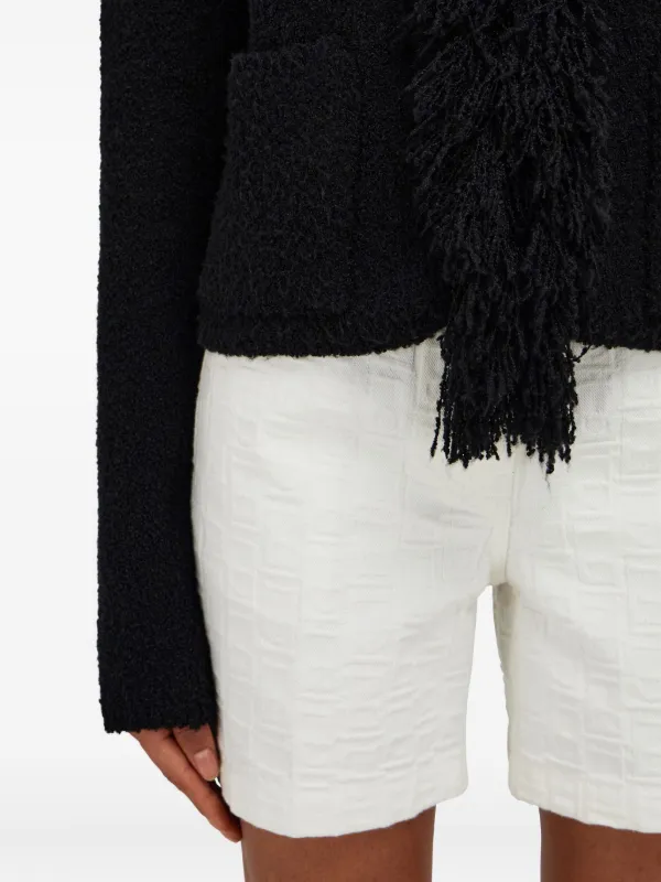 Ferragamo フリンジ カーディガン | ブラック | FARFETCH JP