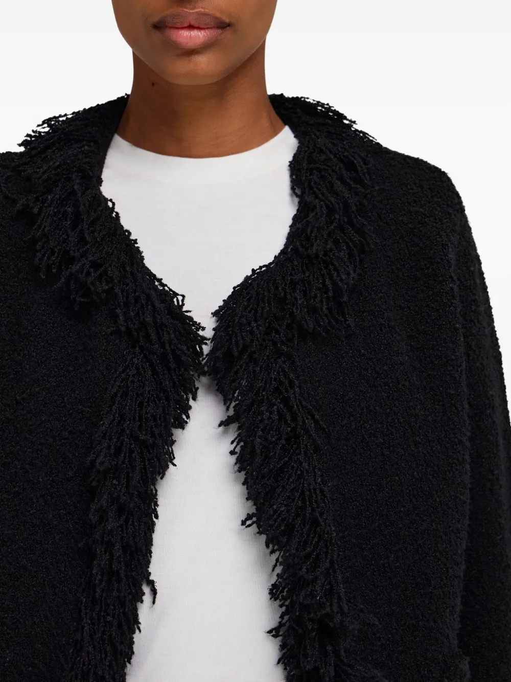 Ferragamo Vest met franje Zwart