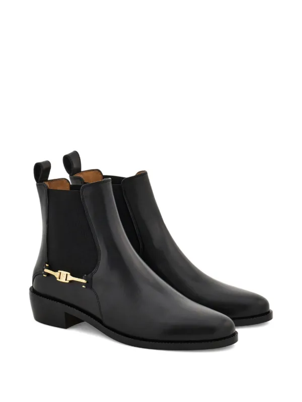 フェラガモ ブーツ 美品　チェルシーブーツ Ferragamo チェルシーブーツ | ブラック | FARFETCH JP