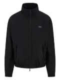 Ferragamo logo-patch bomber jacket - Black