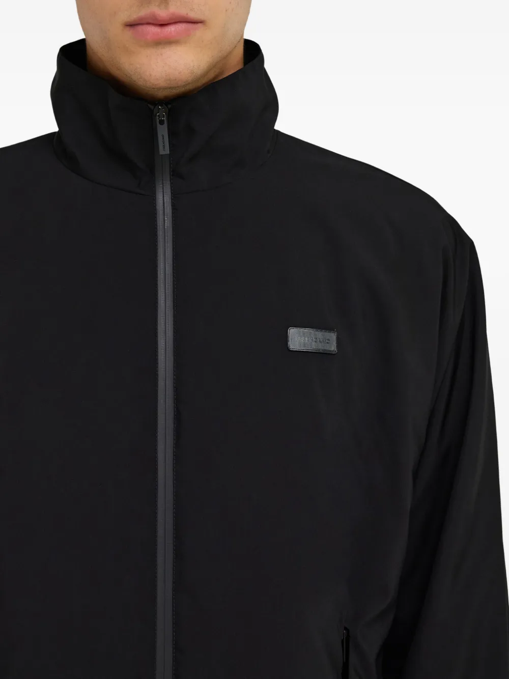 Ferragamo Bomberjack met logopatch Zwart