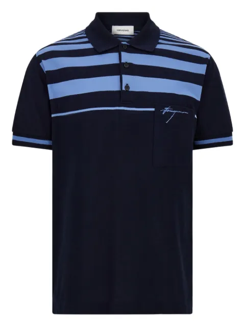 Ferragamo striped polo shirt