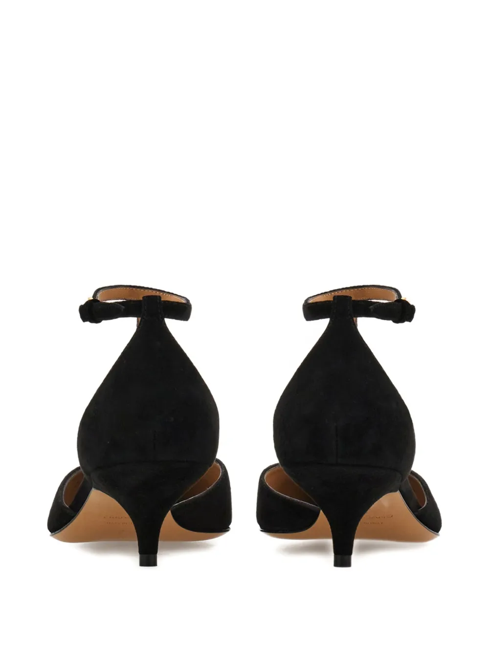 Ferragamo 40mm T-strap Buckle Pumps In Black