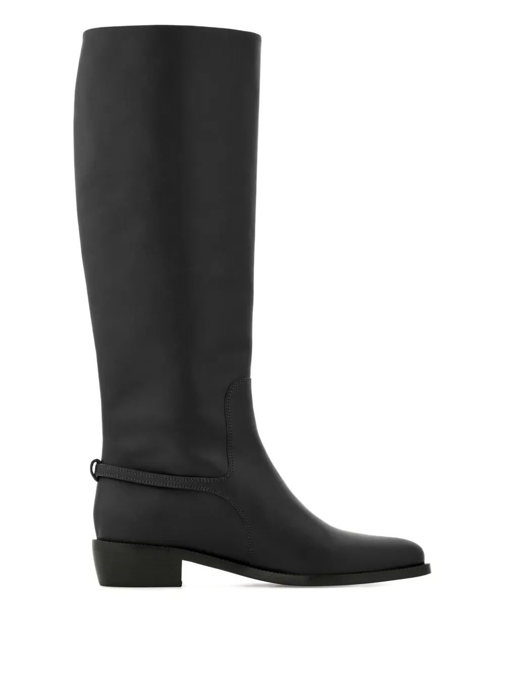 Ferragamo Leren knielaarzen Zwart