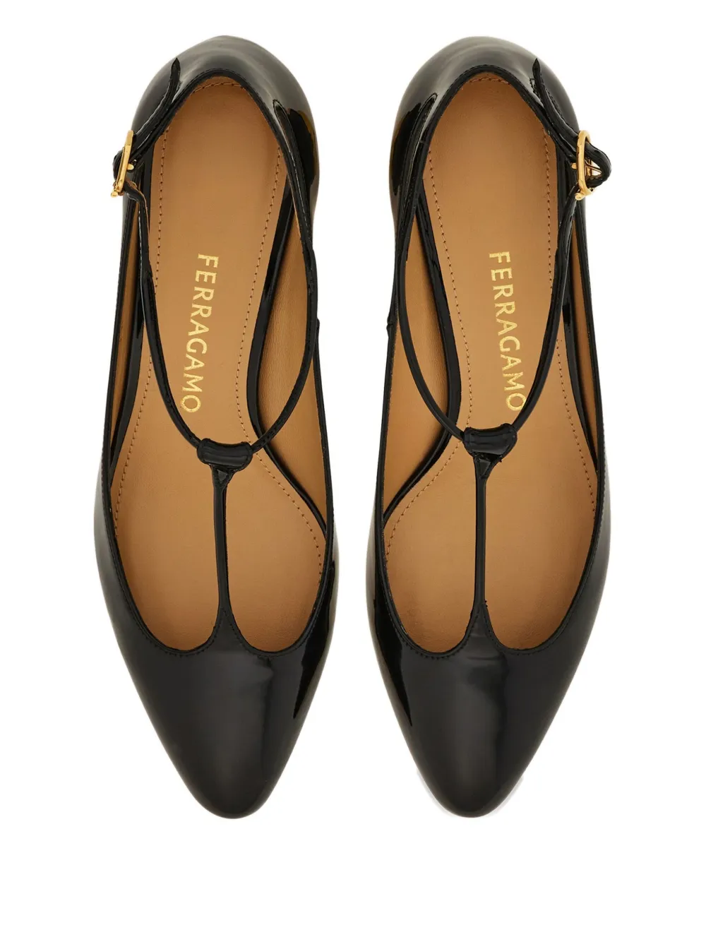 Ferragamo Leren pumps Zwart