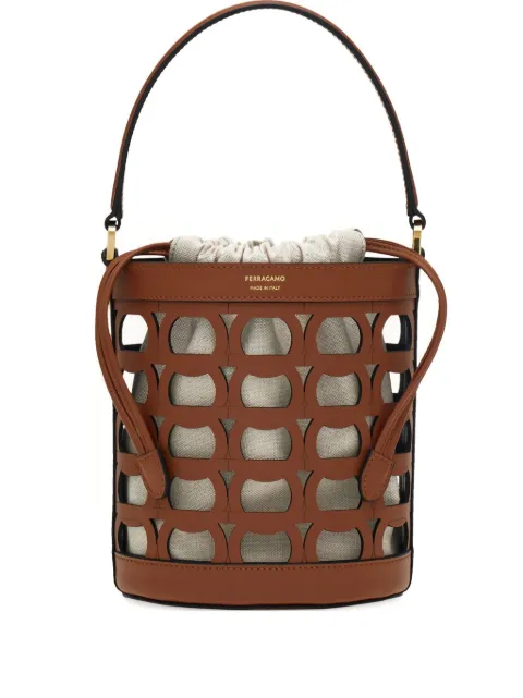 Ferragamo bolsa bucket con abertura