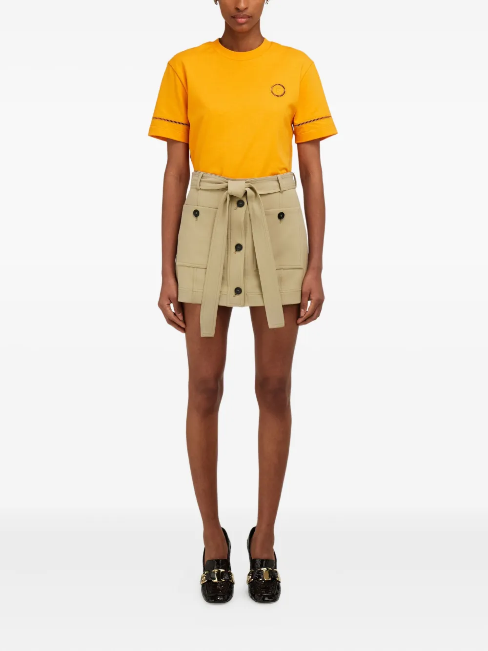 Ferragamo Mini-rok met zakken - Beige