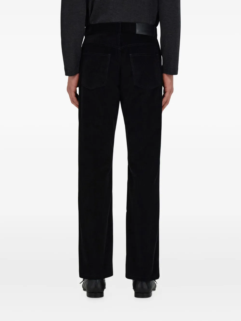 Ferragamo Ribfluwelen broek Zwart