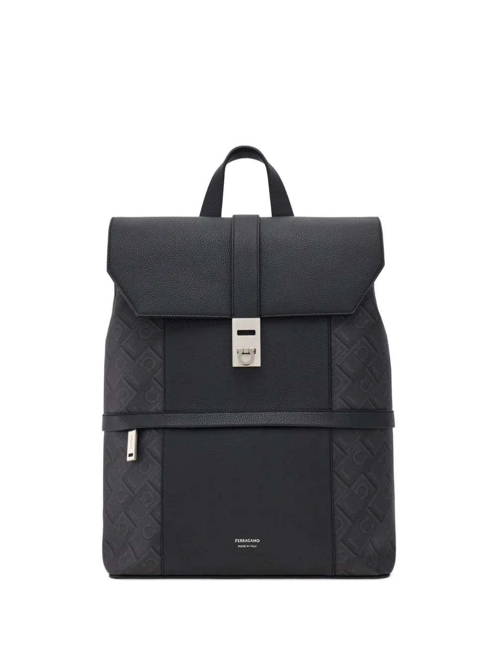 Ferragamo Rugzak met monogram jacquard Zwart