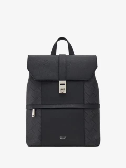 Ferragamo monogram-jacquard backpack