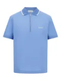 Ferragamo zip-up polo shirt - Blue