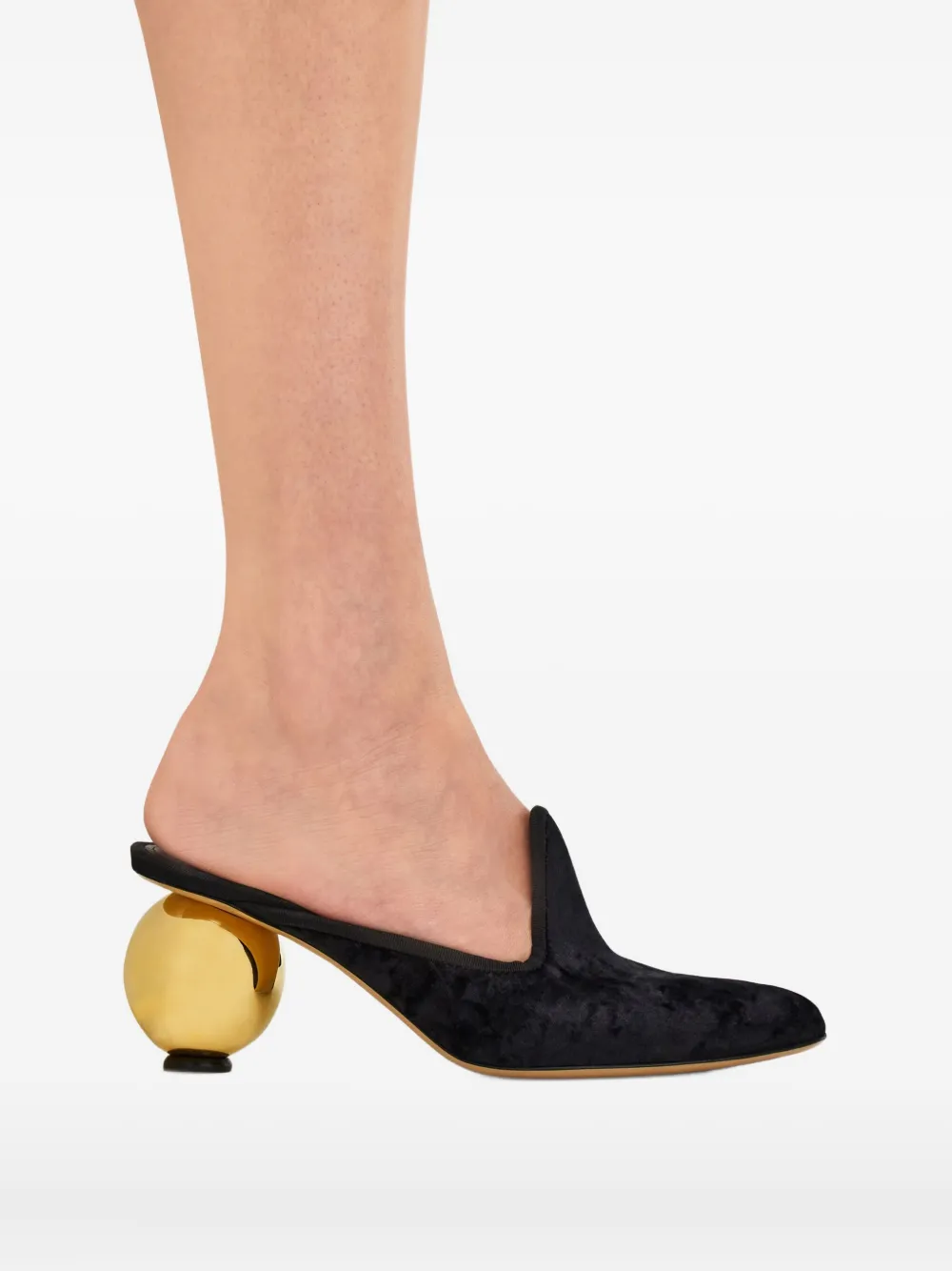 Ferragamo 70mm leather mules Black