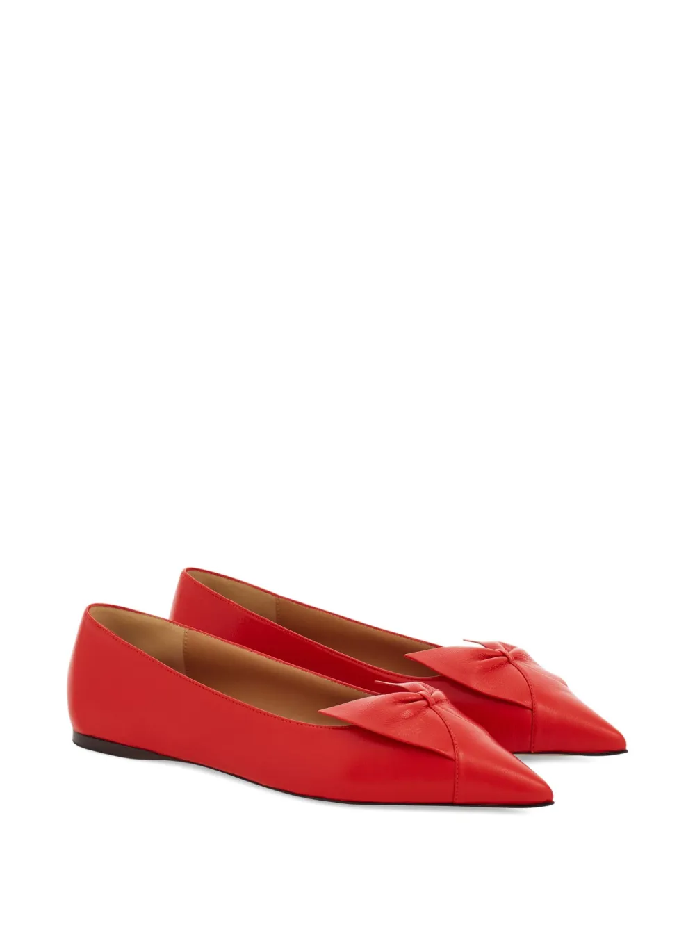 Ferragamo Bow ballerina shoes - Rood