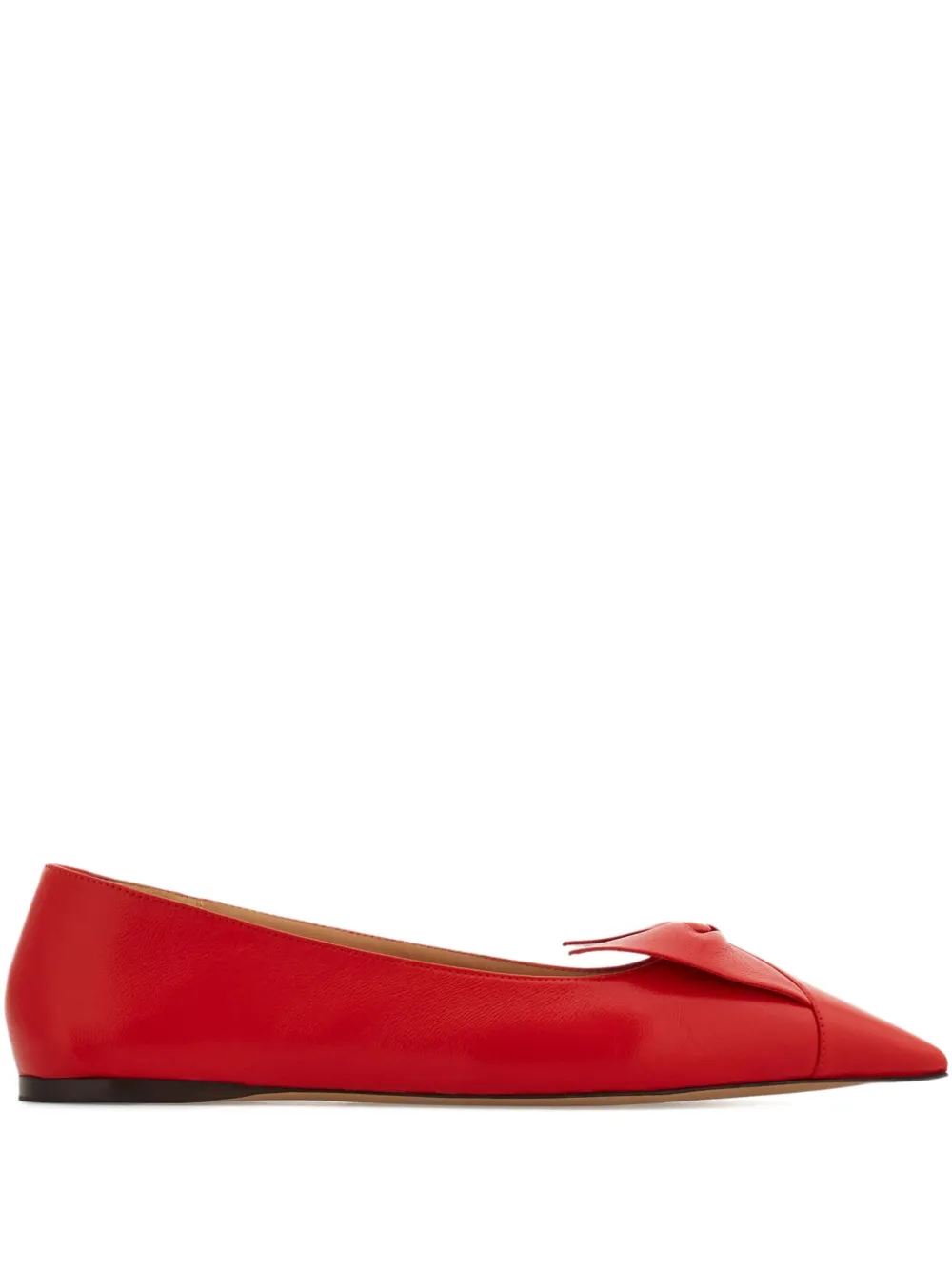 Ferragamo Bow ballerina shoes Rood