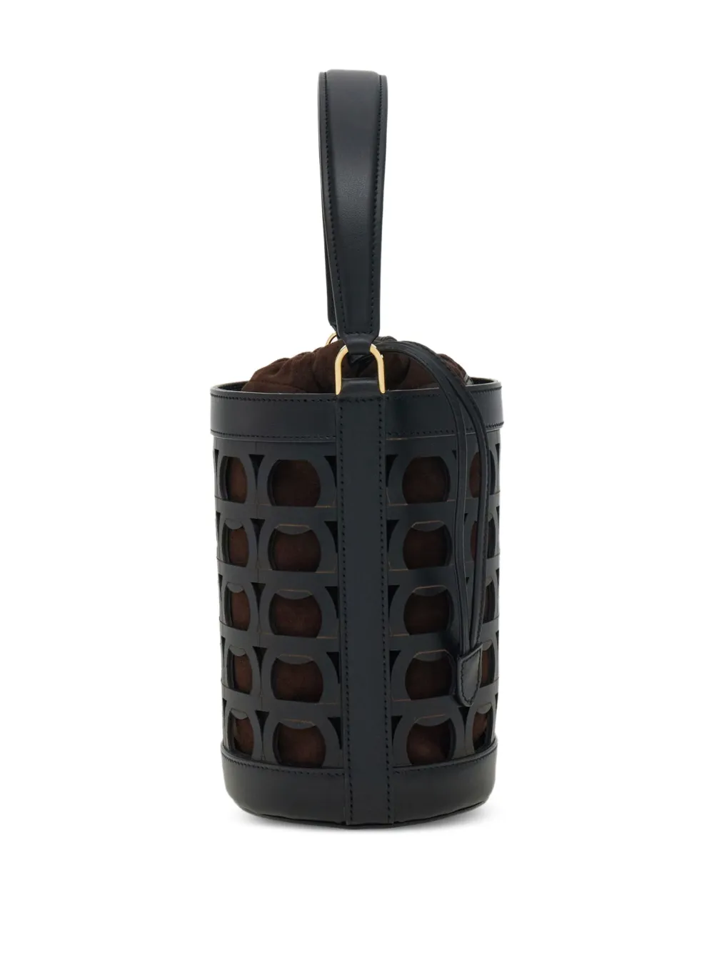 Ferragamo Gancini uitgesneden bucket-tas Zwart