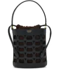 Ferragamo Gancini laser-cut bucket bag - Black