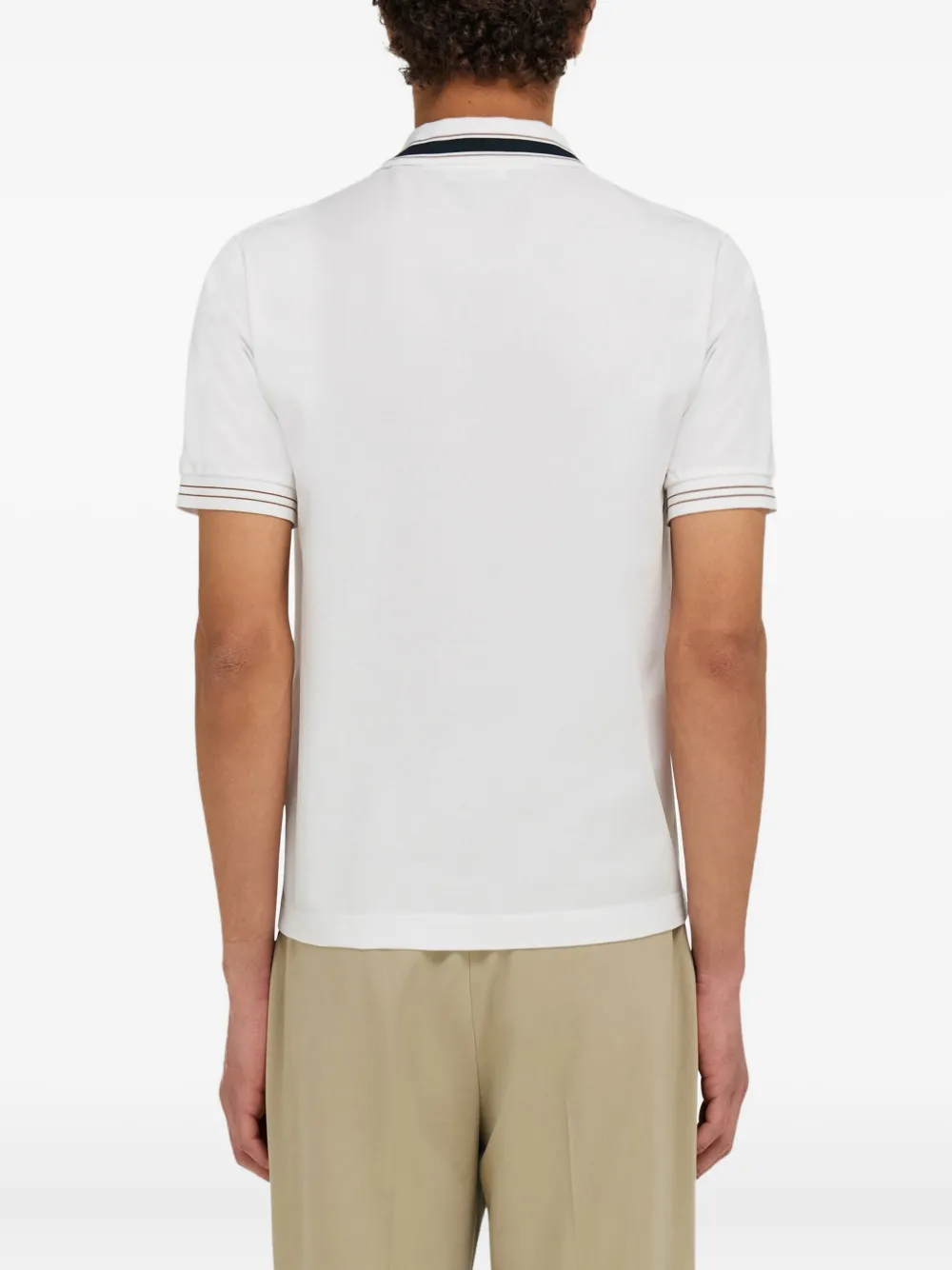 Ferragamo Poloshirt van biologisch katoen Wit
