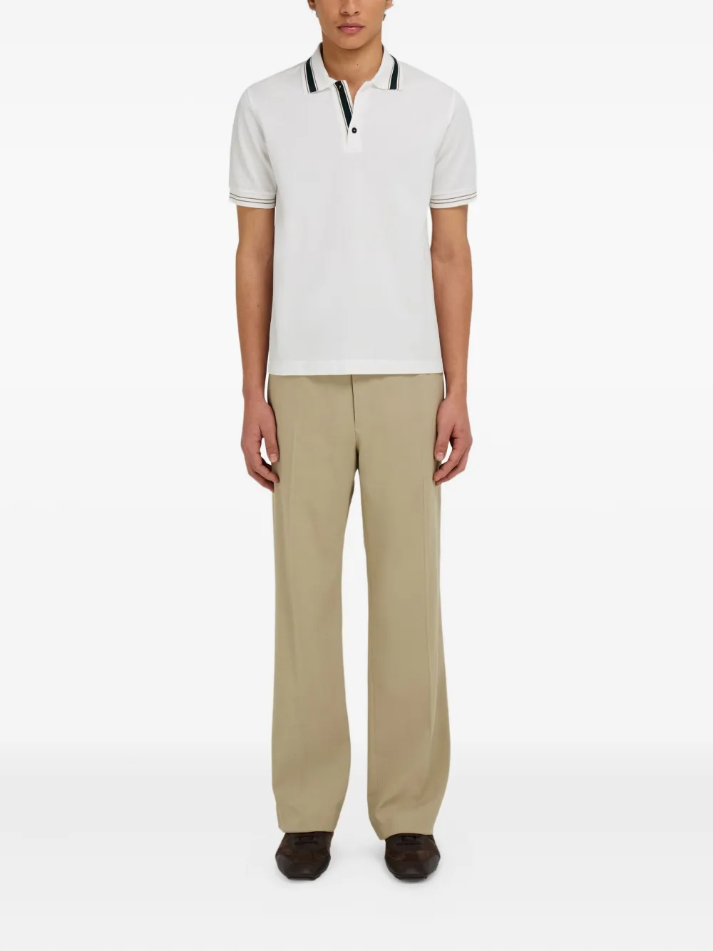 Ferragamo organic cotton polo shirt - Wit