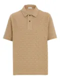 Ferragamo monogram-pattern polo shirt - Neutrals