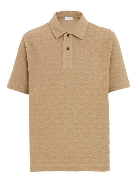 Ferragamo monogram-pattern polo shirt
