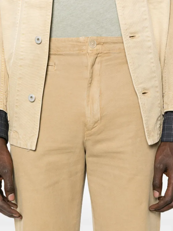 Auralee Dyed Gabardine Trousers | Neutrals | FARFETCH