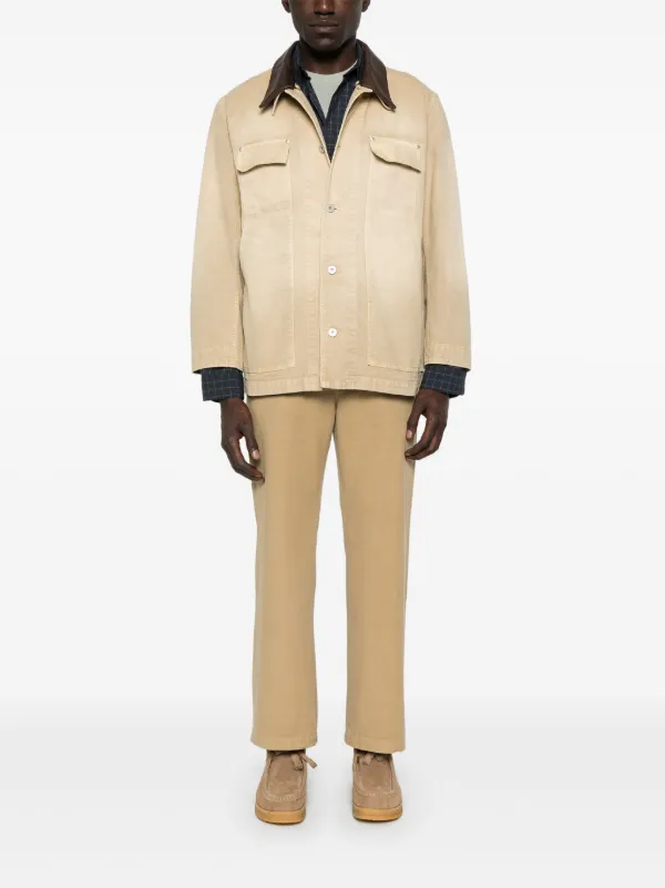 Auralee Dyed Gabardine Trousers | Neutrals | FARFETCH