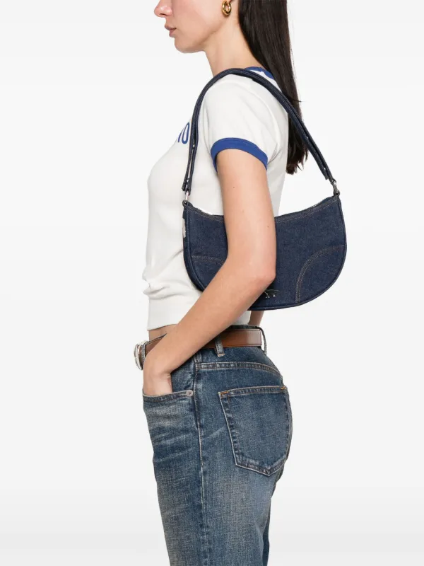 Maison Kitsuné Boogie Moon Shoulder Bag | Blue | FARFETCH JO