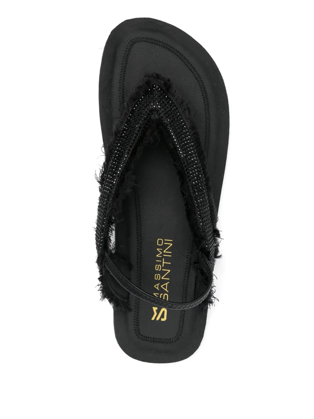 Massimo Santini Roxana flip flops Black