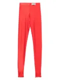 Fiorucci logo-tag leggings - Red