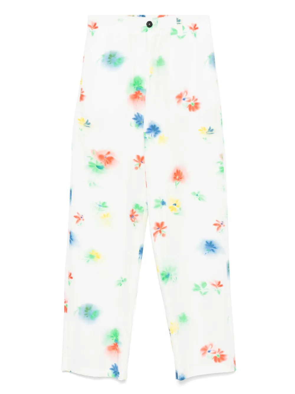 MSGM Hose mit Blumen-Print | Weiß | Image 1