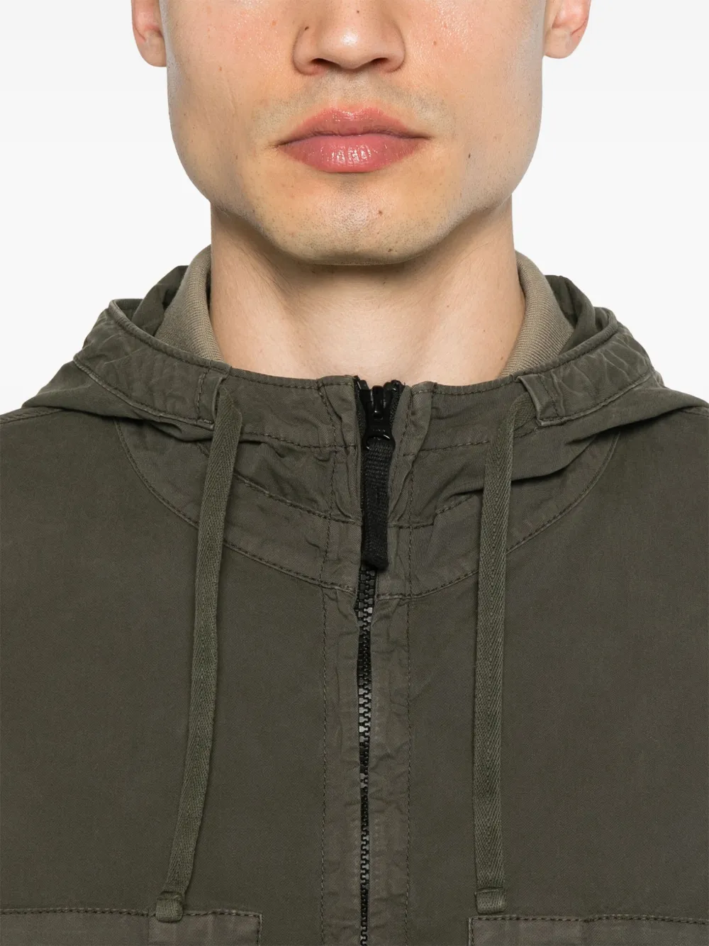 Stone Island Jack met Compass-logopatch Groen