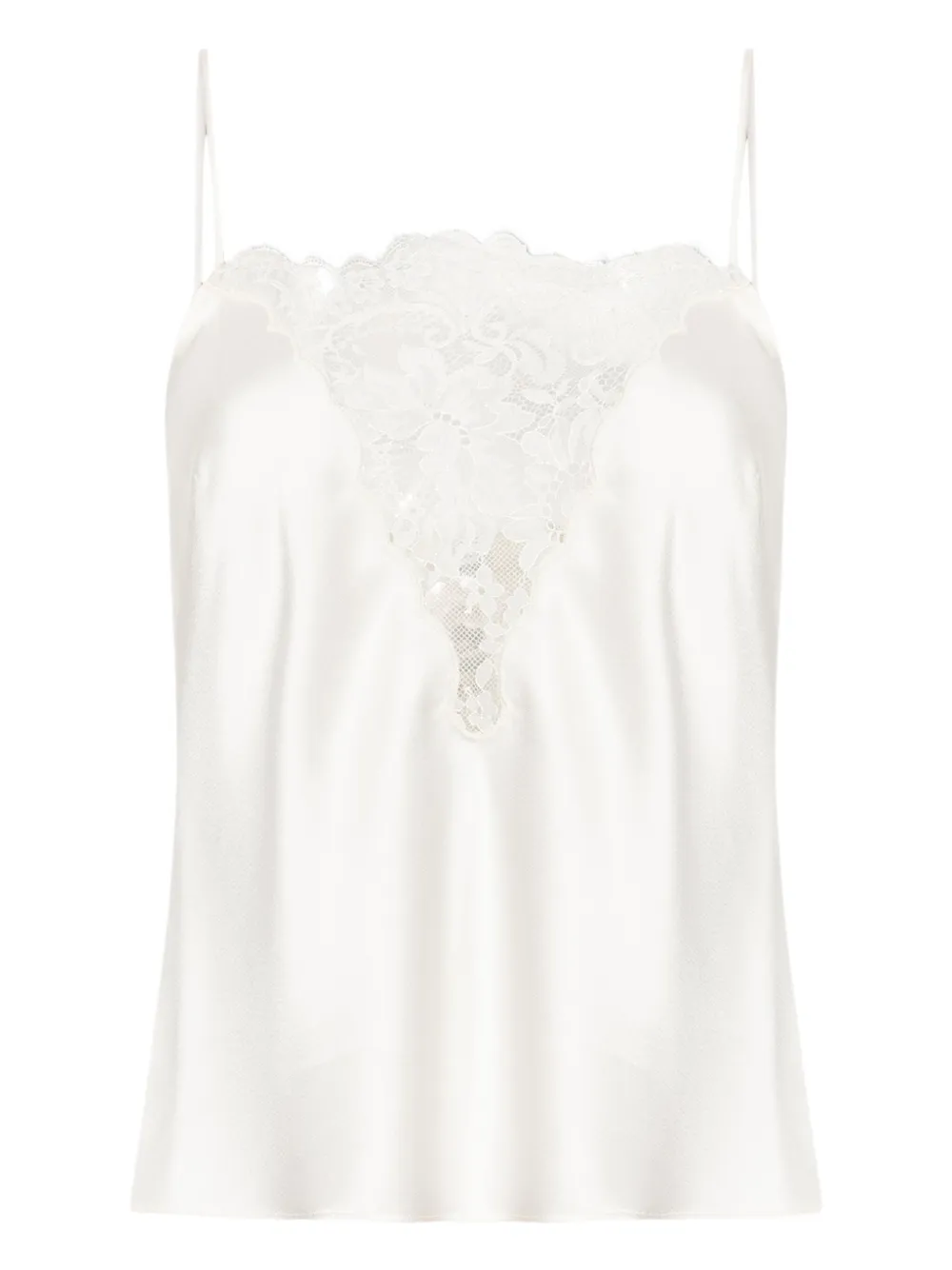 LoveShackFancy satin top | White | Image 1