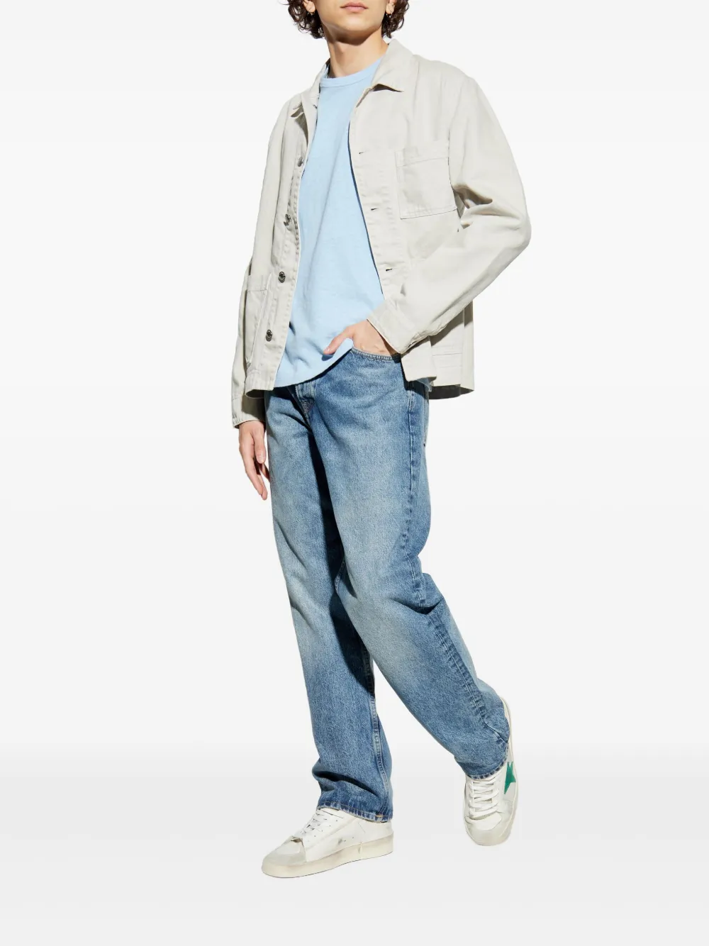 Samsoe & Samsoe Shirt Jacket In Grey