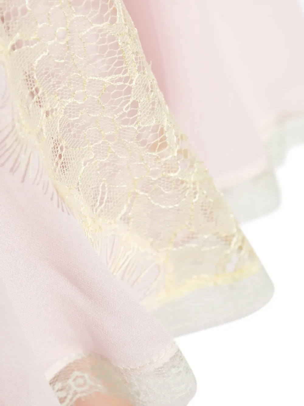 LoveShackFancy Jurk met kanten vlakken Roze