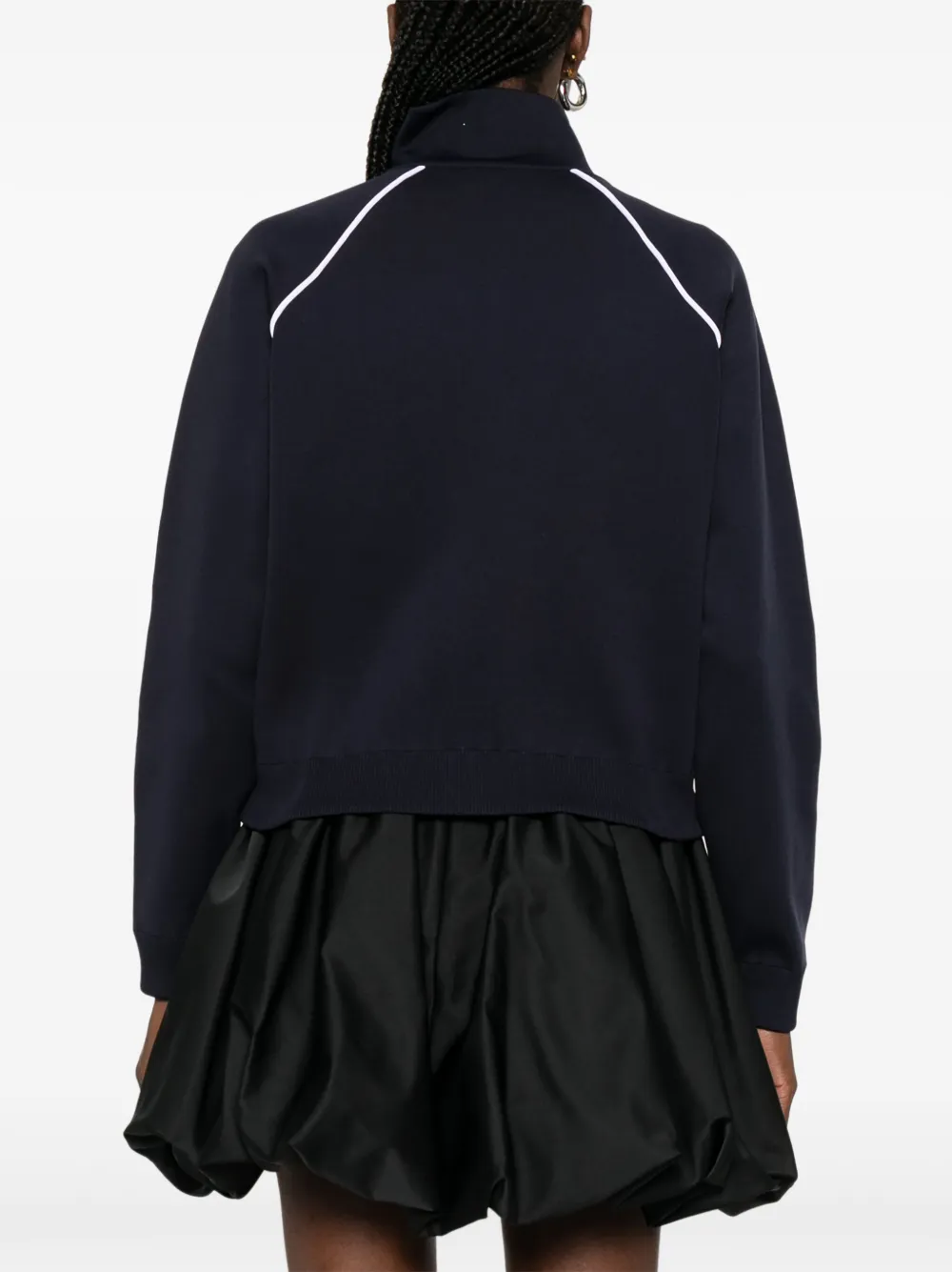 Miu Sweater met logopatch Blauw