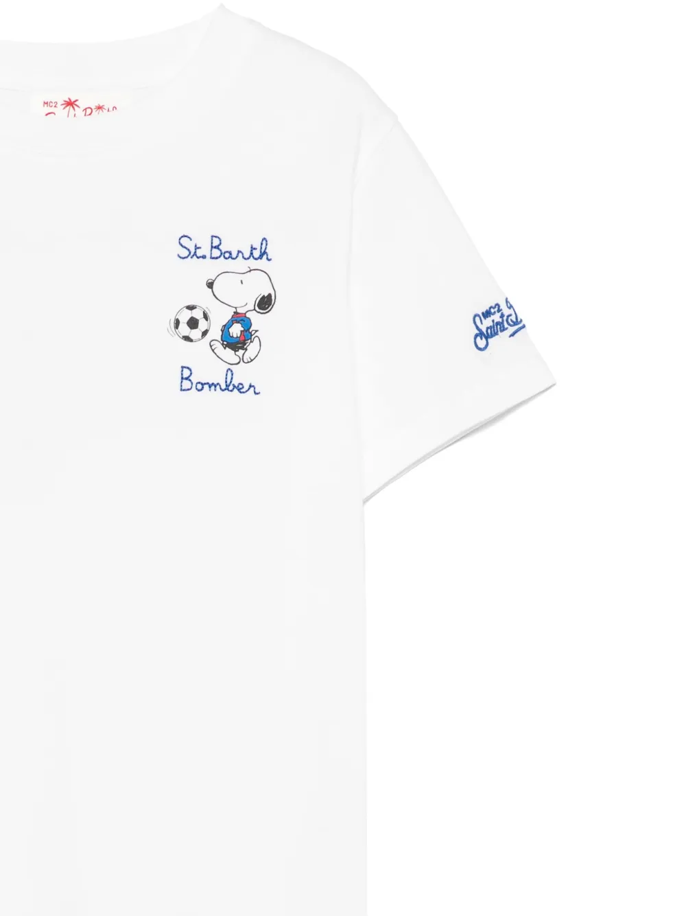 MC2 Saint Barth Kids Snoopy Soccer Player T-shirt Wit