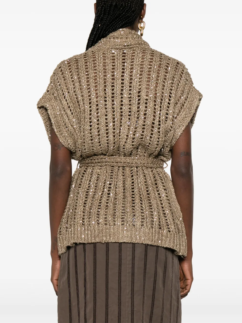 Brunello Cucinelli Dazzling vest Bruin